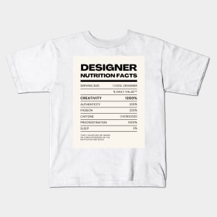 Designer Facts 2 Kids T-Shirt